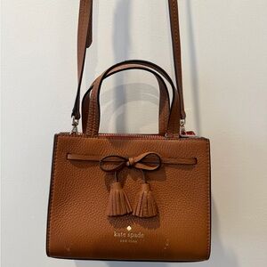Kate Spade Tan Crossbody Bag with Tassels